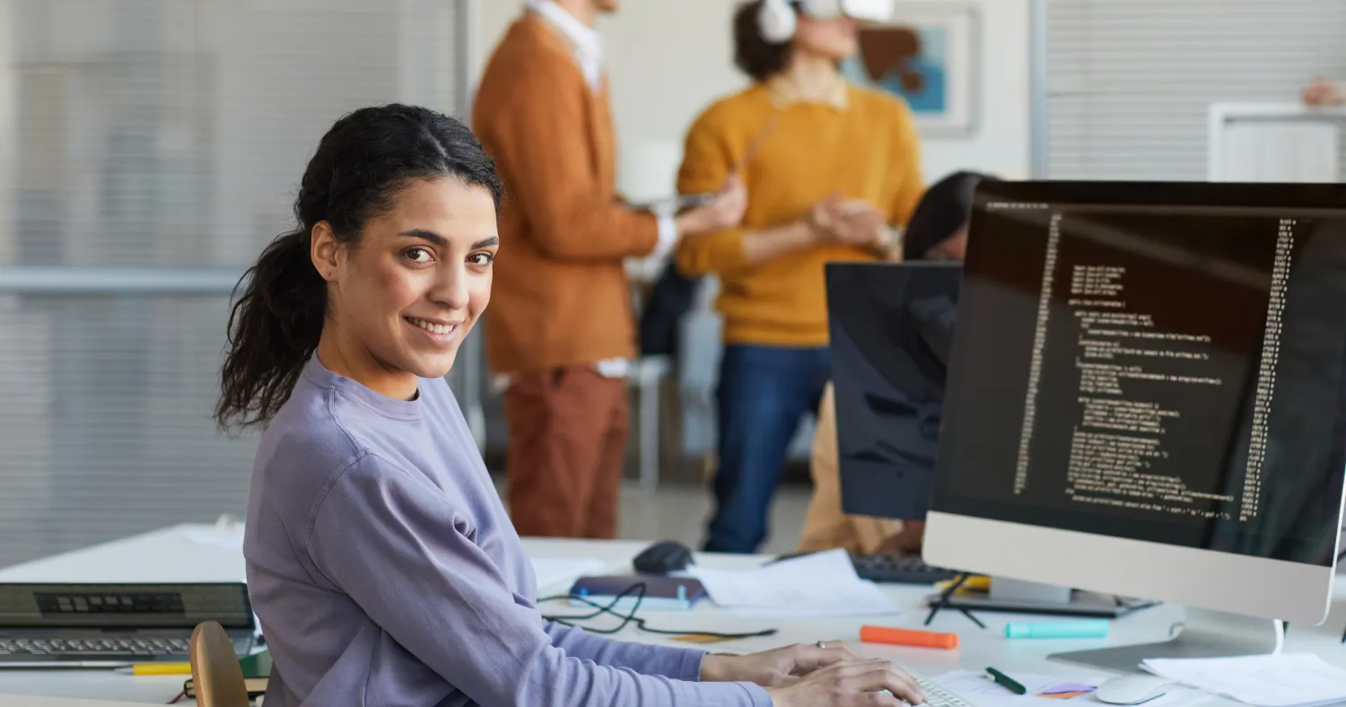 Software Developer Smiling for Photo